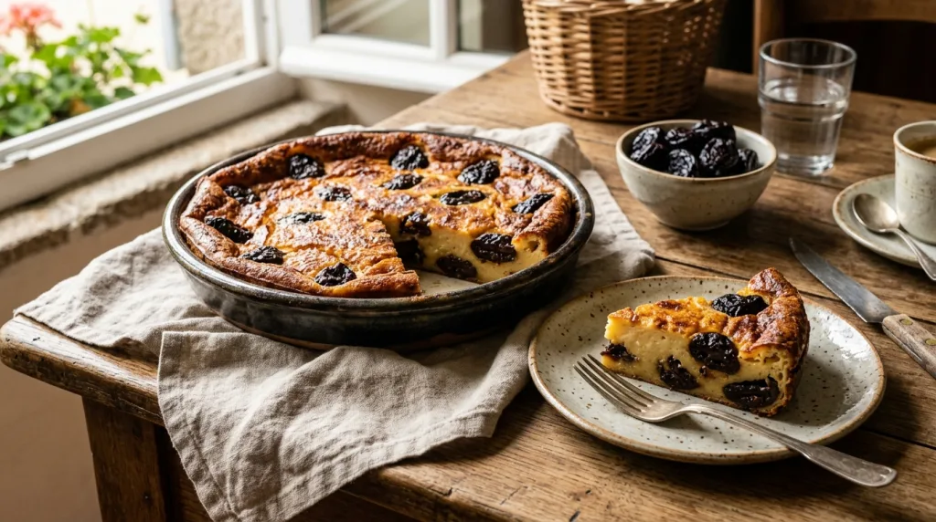 découvrez la recette traditionnelle du far breton du finistère, un délicieux gâteau moelleux aux pruneaux, parfait pour régaler toute la famille.