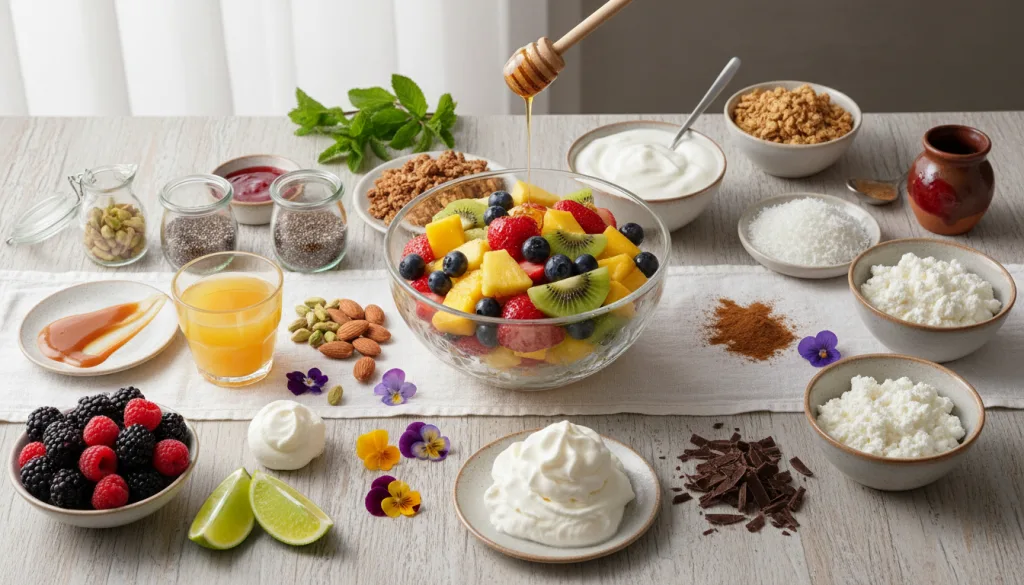 découvrez 20 idées gourmandes pour accompagner une salade de fruits et sublimer vos desserts frais et colorés facilement.