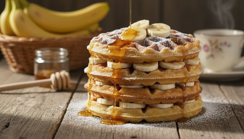 découvrez la recette facile et gourmande des gaufres bananesques sur chicchew.fr, pour un petit-déjeuner ou un goûter délicieux à partager.